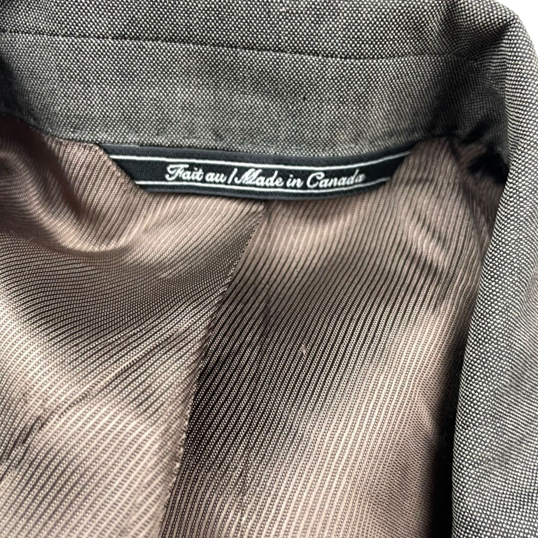Jack Victor Jack Victor Blazer Napoli Men's 40S Wool 2-Button Brown Mens Size 40R - 5 Thumbnail