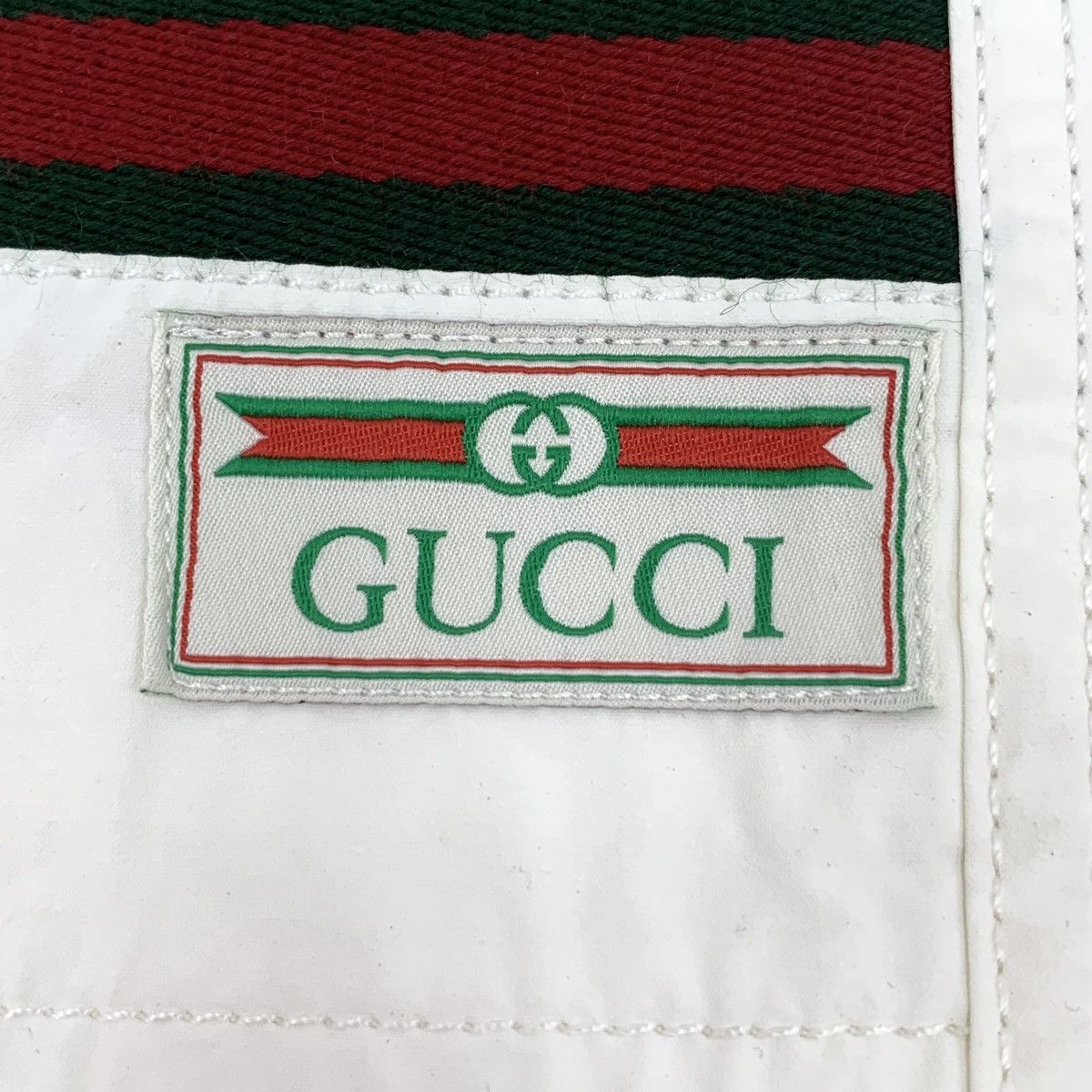 Gucci Gucci White Stripe Webbing Cotton Casual Pants K26WX Size 28" / US 6 / IT 42 - 6 Thumbnail