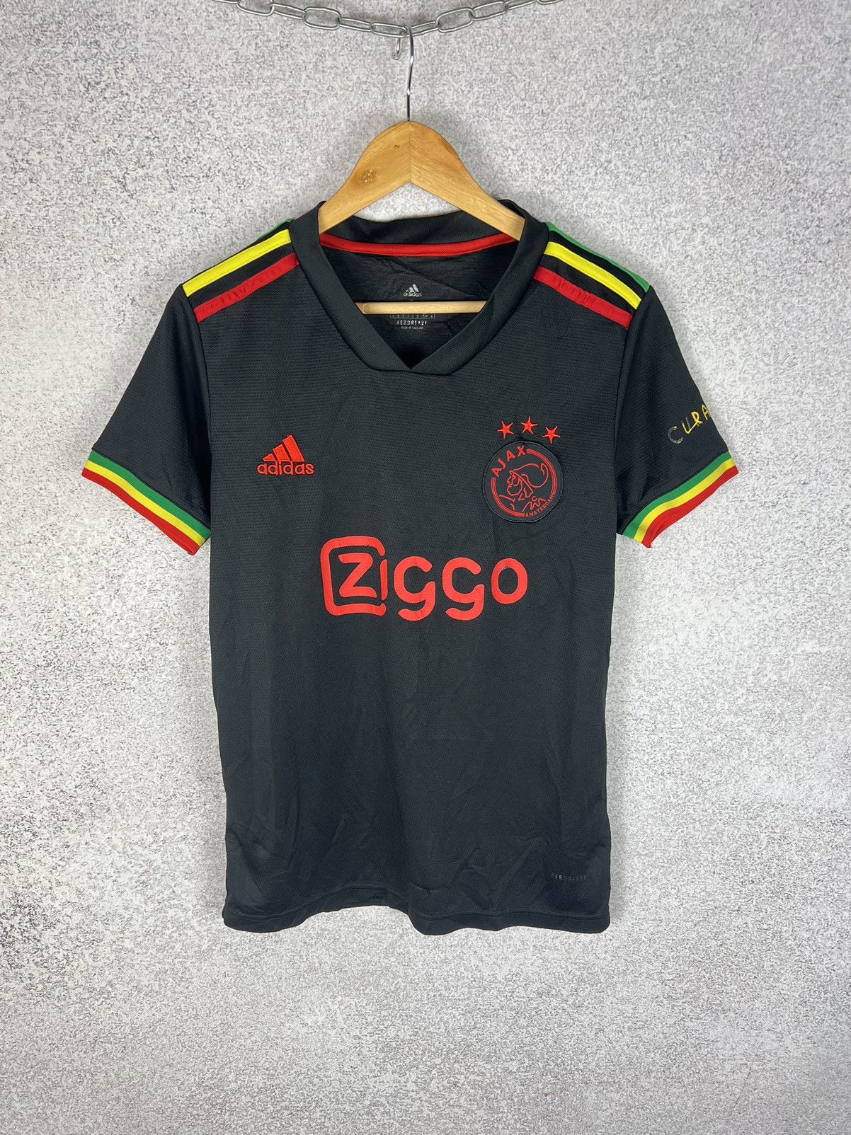 Adidas × Bob Marley Ajax Amsterdam Bob Marley 2021 2022 Third Soccer Jersey Size US S / EU 44-46 / 1 - 1 Thumbnail