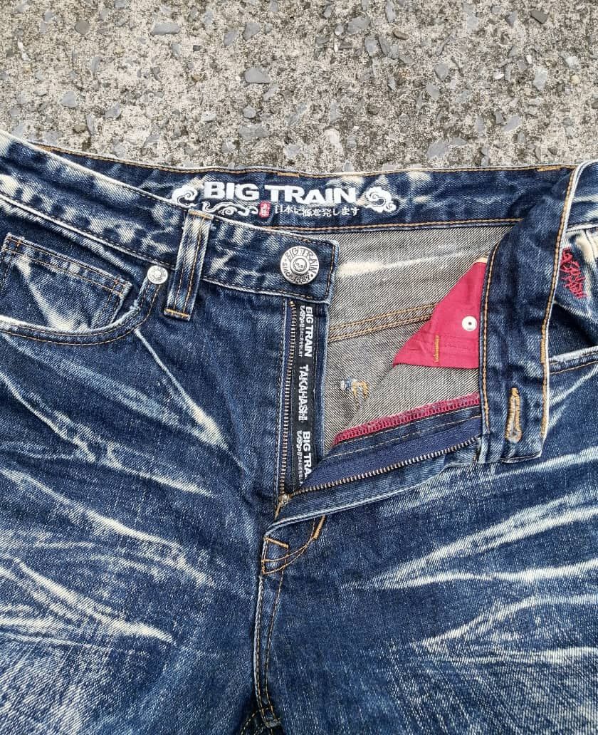 Japanese Brand Osaka Big Train Embroidered Skulls Denim Jeans Size US 32 / EU 48 - 8 Thumbnail