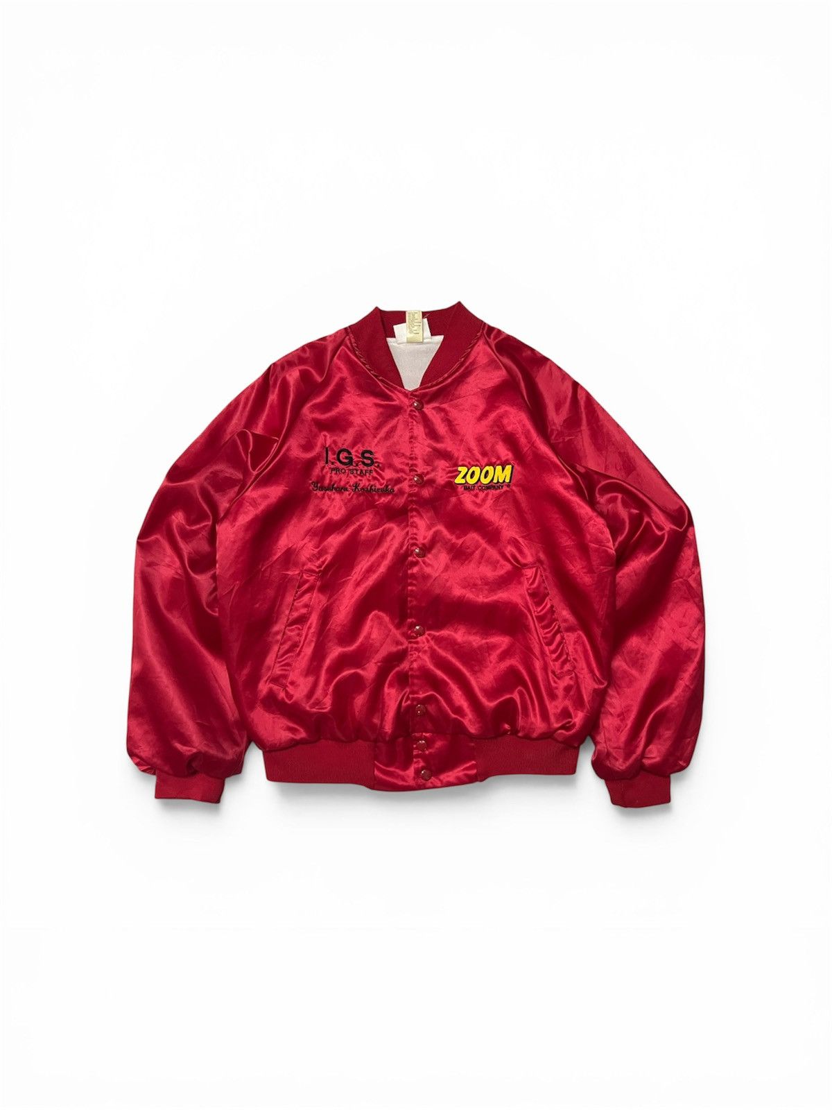 Vintage 547. Vintage Zoom Bait Co. Pro Staff Satin Jacket Size US M / EU 48-50 / 2 - 1 Thumbnail
