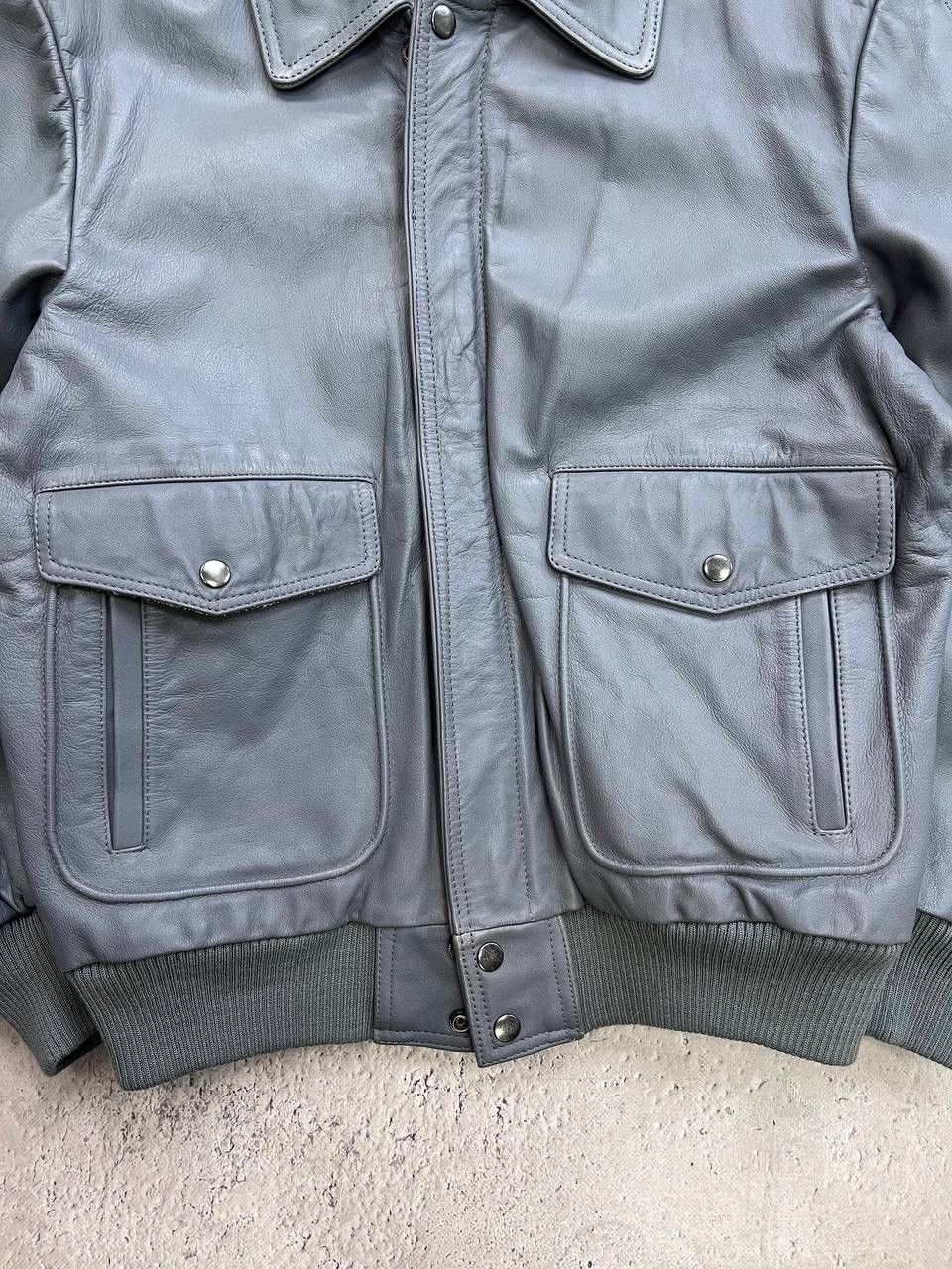 Schott × Vintage Vintage MA-1 Intermediate Leather bomber jacket Avant-Garde Size US XL / EU 56 / 4 - 4 Thumbnail