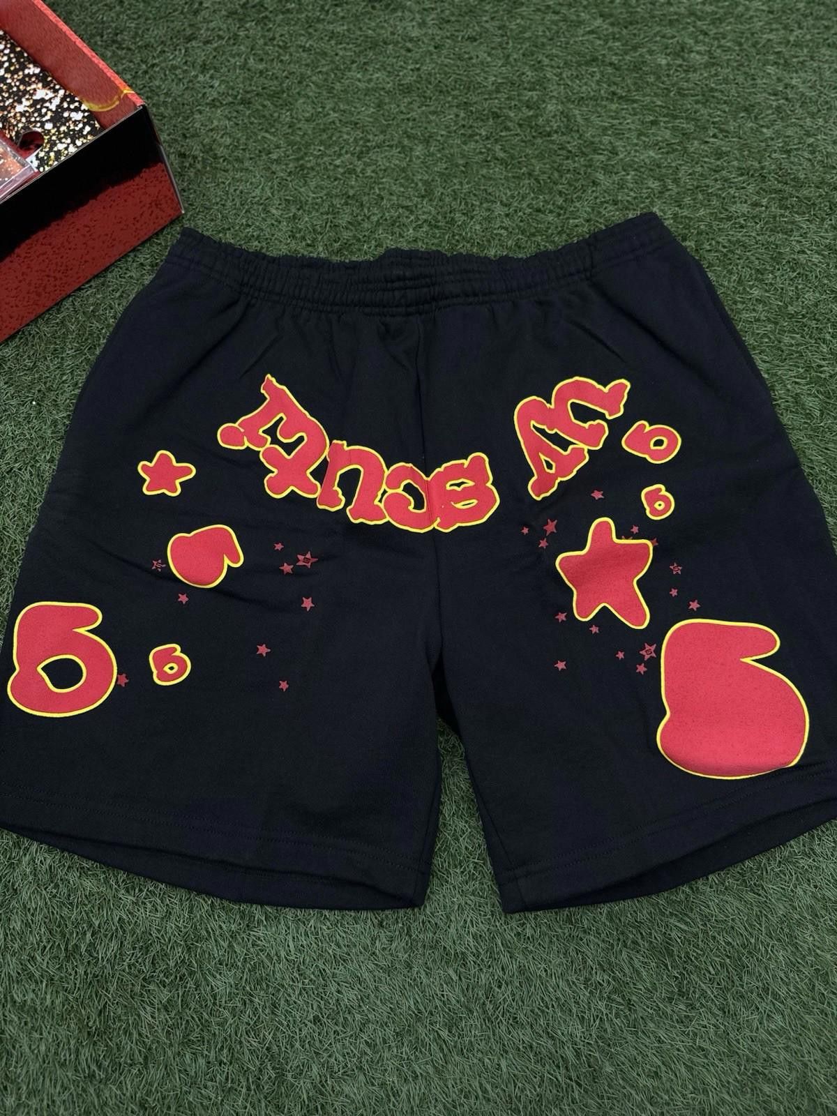 Sp5der Sp5der OG Web V2 Phantom Sweatshort “Black Red” 2025 (M) Size US 32 / EU 48 - 8 Thumbnail