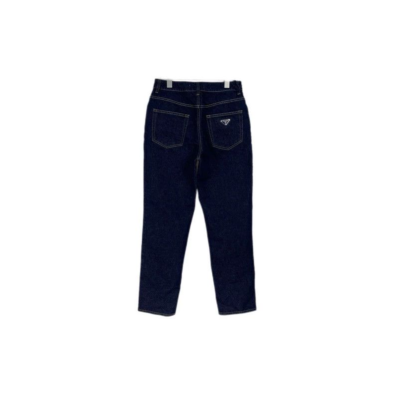 Prada Prada Dark blue metal triangle jeans 2502-Nextarrow Size US 28 / EU 44 - 2 Thumbnail