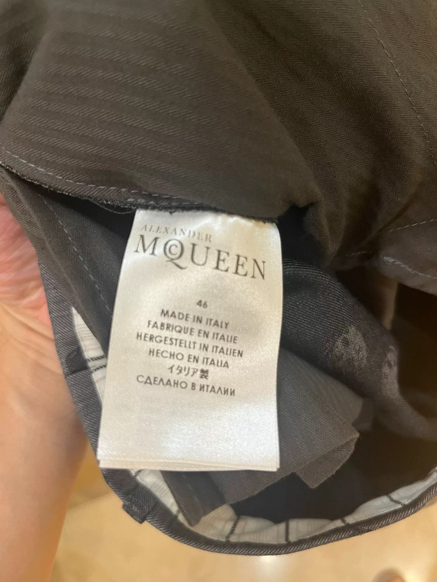 Alexander McQueen Alexander McQueen Gray Skull Wool Trousers Size US 30 / EU 46 - 5 Thumbnail