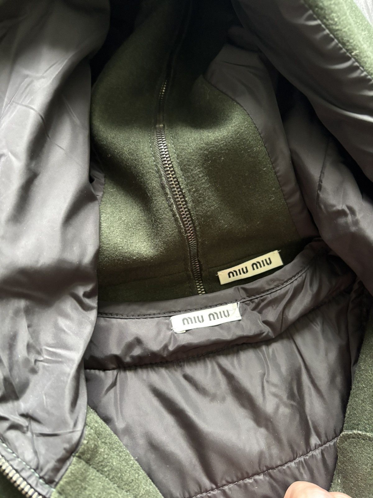 Miu Miu FW99 AW99 wool Hooded Jacket Size US M / EU 48-50 / 2 - 6 Thumbnail