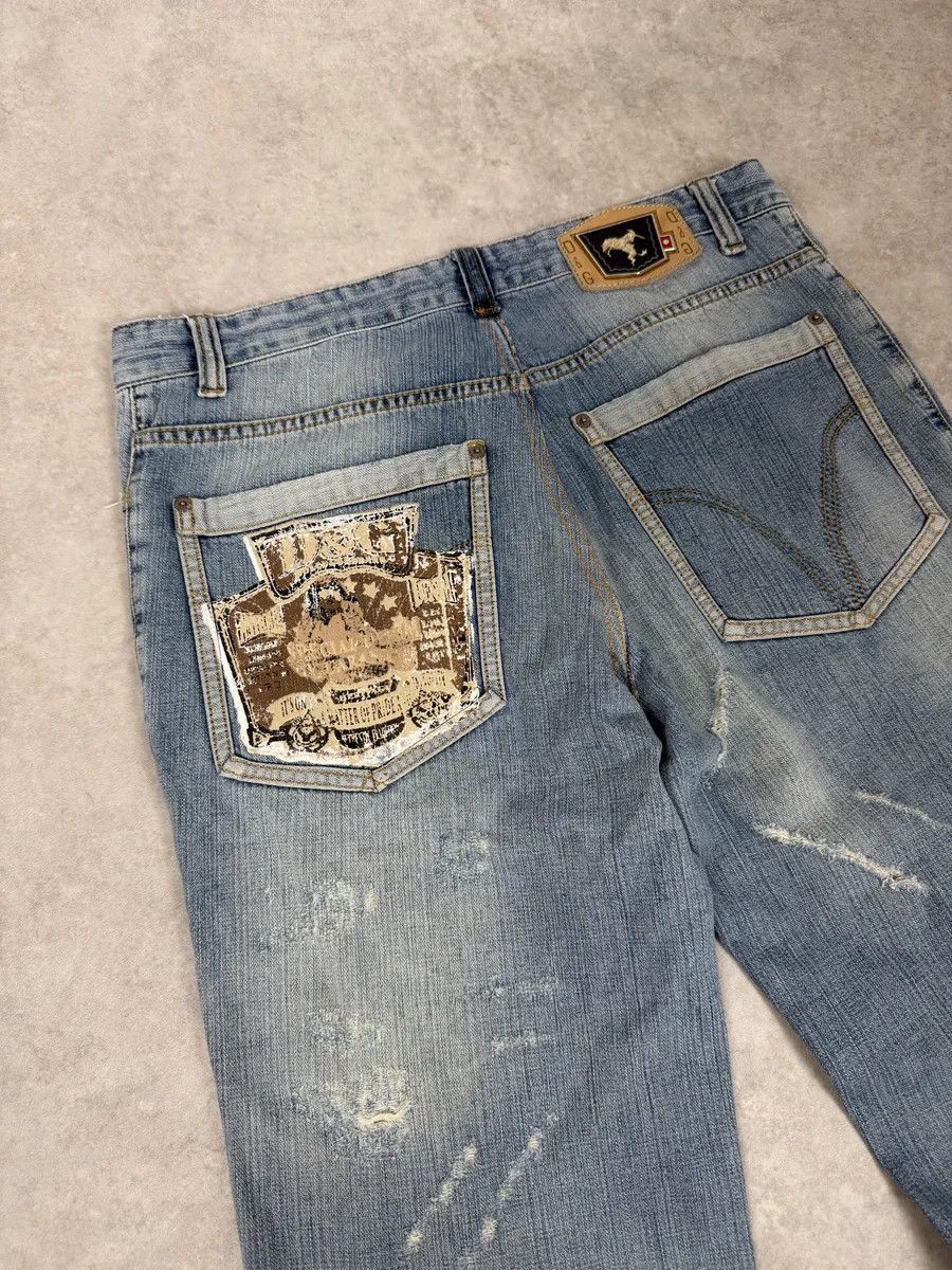 Dolce & Gabbana SS2006 Dolce & Gabbana Blue Distressed Contemporary Denim Jeans Size US 32 / EU 48 - 9 Thumbnail