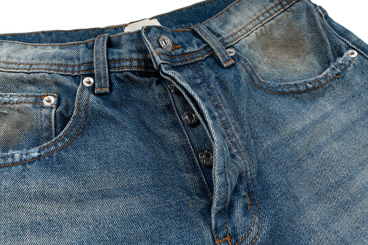 Jean × Vintage washed faded gradient yuppie bootcut flared jeans Size US 33 - 6 Thumbnail