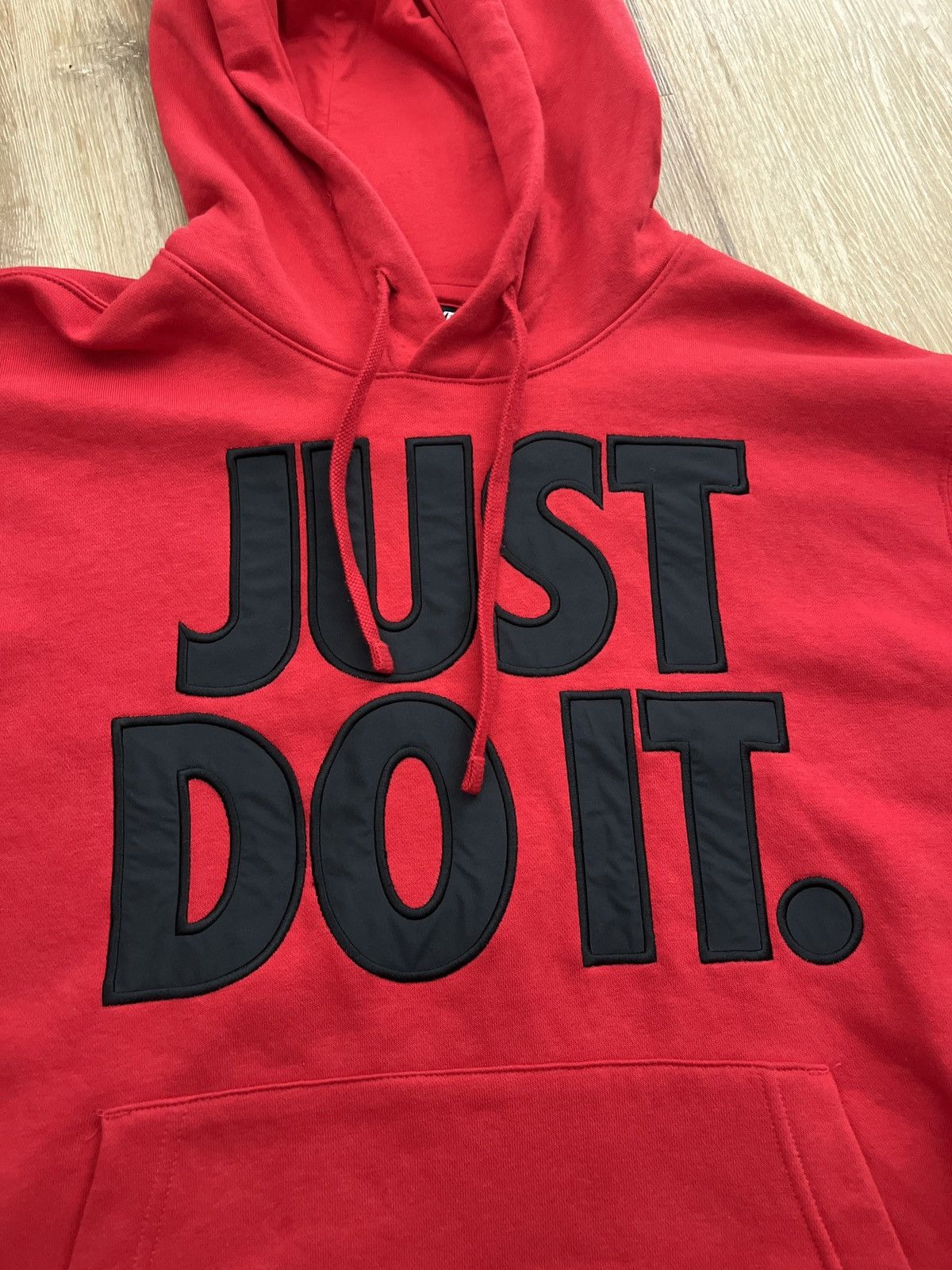 Jordan Brand × Nike Nike Just Do It Size Large Red Hoodie Almost New/Gently Used Size US L / EU 52-54 / 3 - 2 Thumbnail
