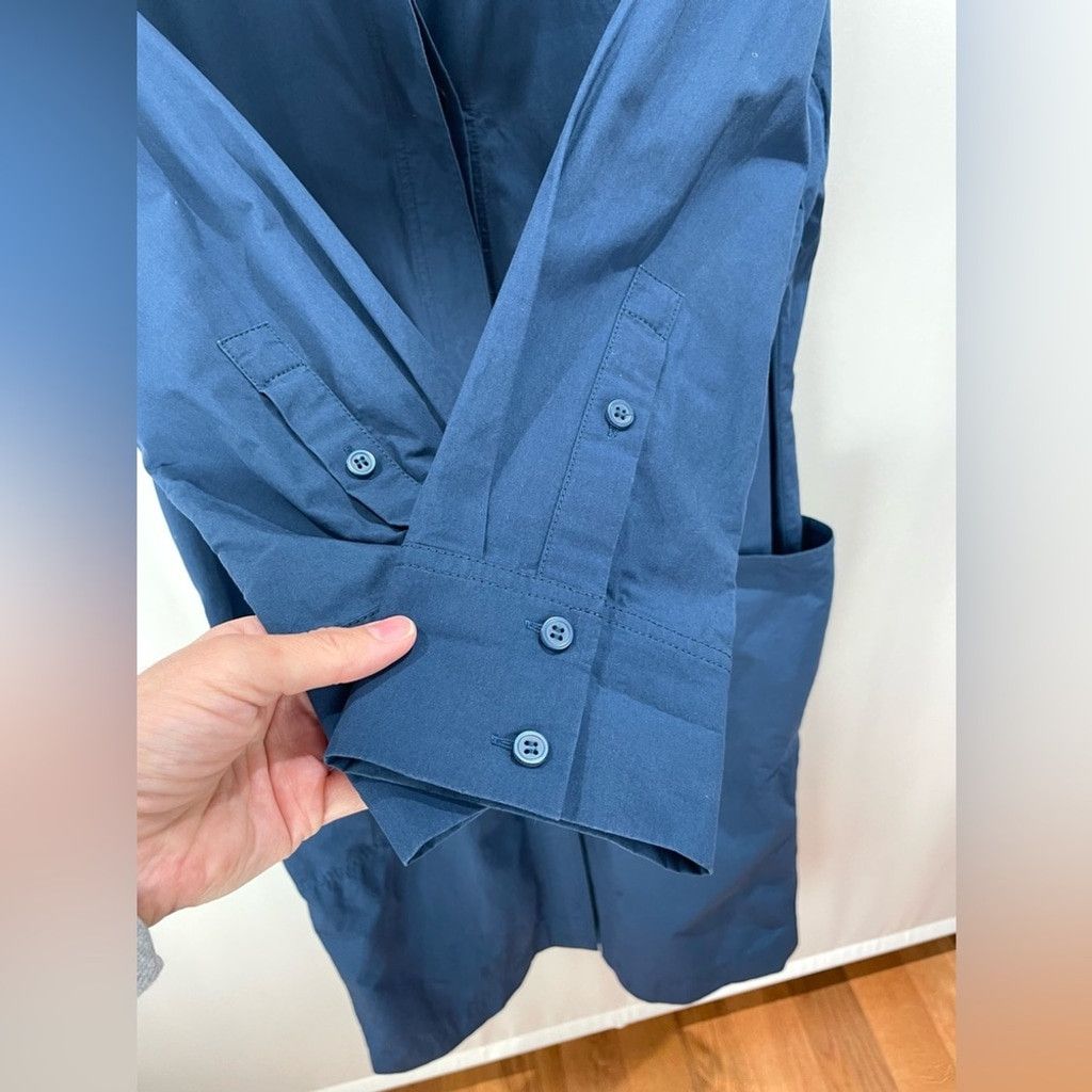 Cos COS Blue Long Jacket with Gathered Back Size 2 Size XS / US 0-2 / IT 36-38 - 10 Thumbnail