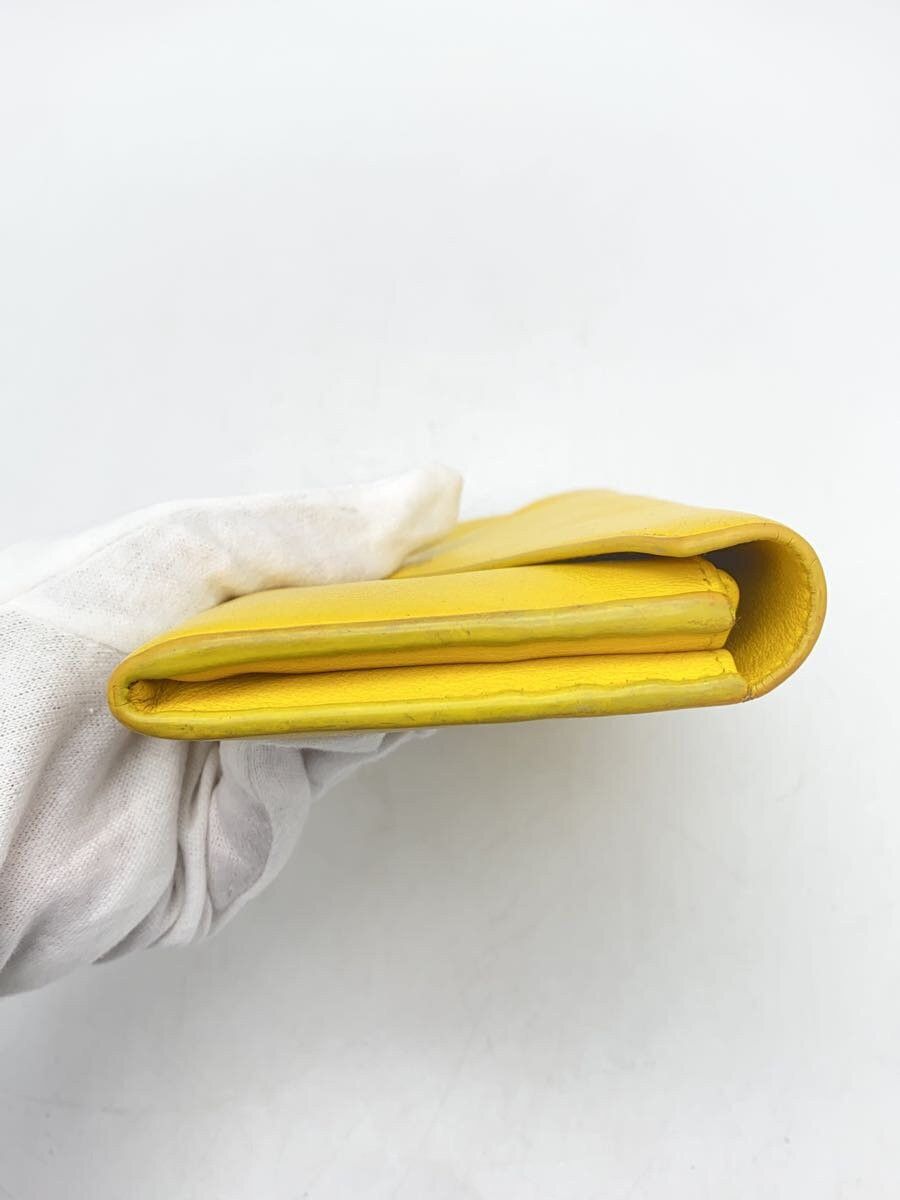 Balenciaga Balenciaga Leather Long Wallet Yellow Size ONE SIZE - 9 Thumbnail