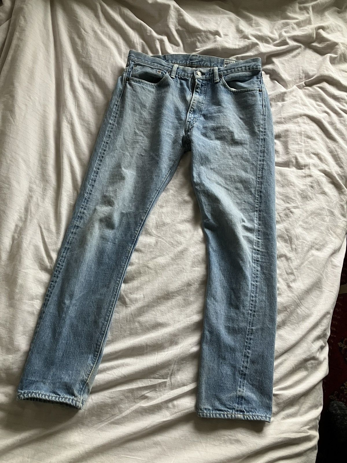 image of Orslow 107 Ivy Fit Used Wash Jeans in Denim, Men's (Size 33)