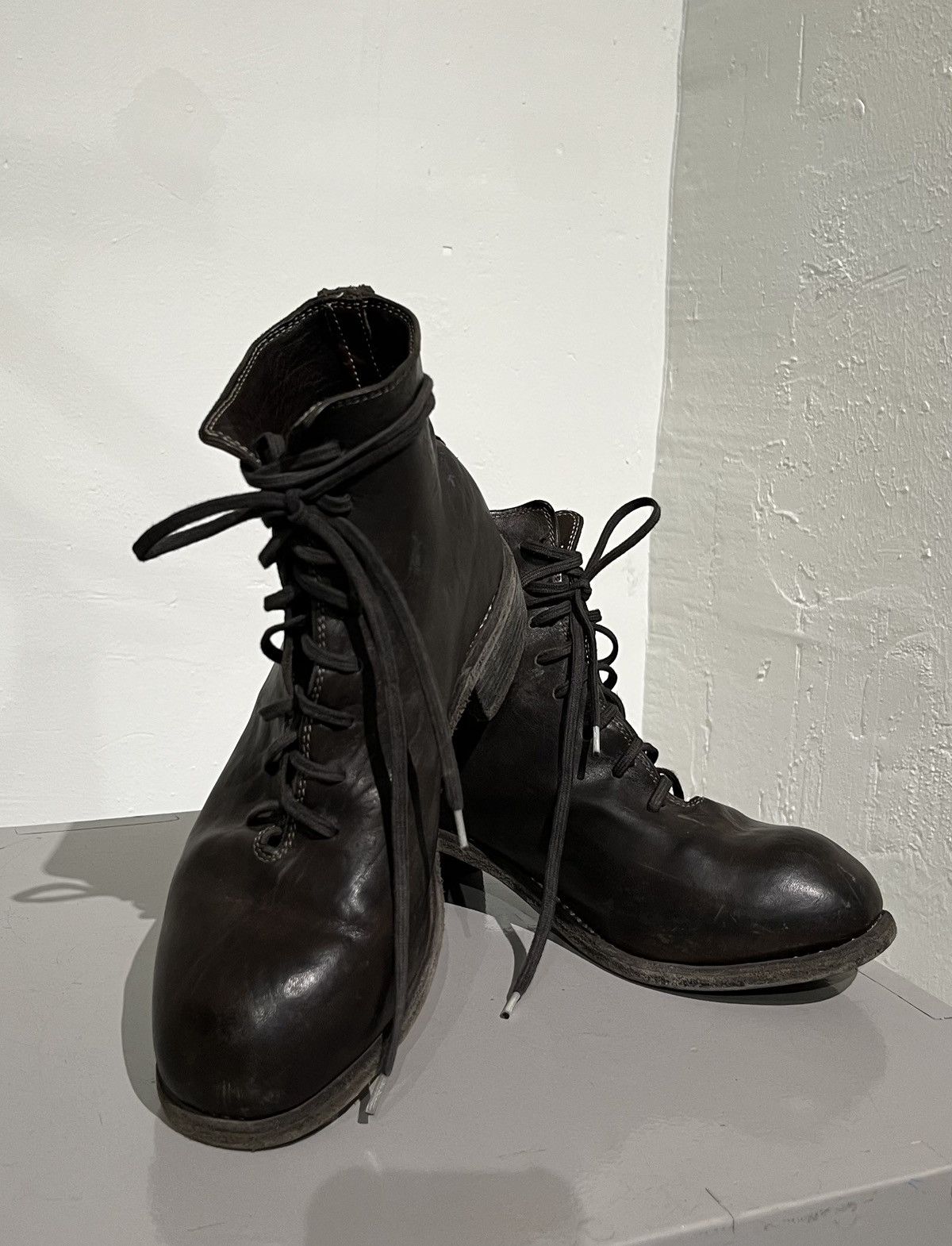 Guidi PL11L Horse Leather Lace Up Boots Size US 7.5 / IT 37.5 - 3 Thumbnail