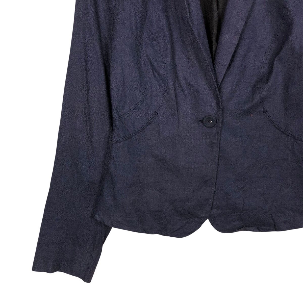 Japanese Brand 📌Vintage Cropped Biker Jacket Joseph Issey Miyake Size US M / EU 48-50 / 2 - 5 Thumbnail