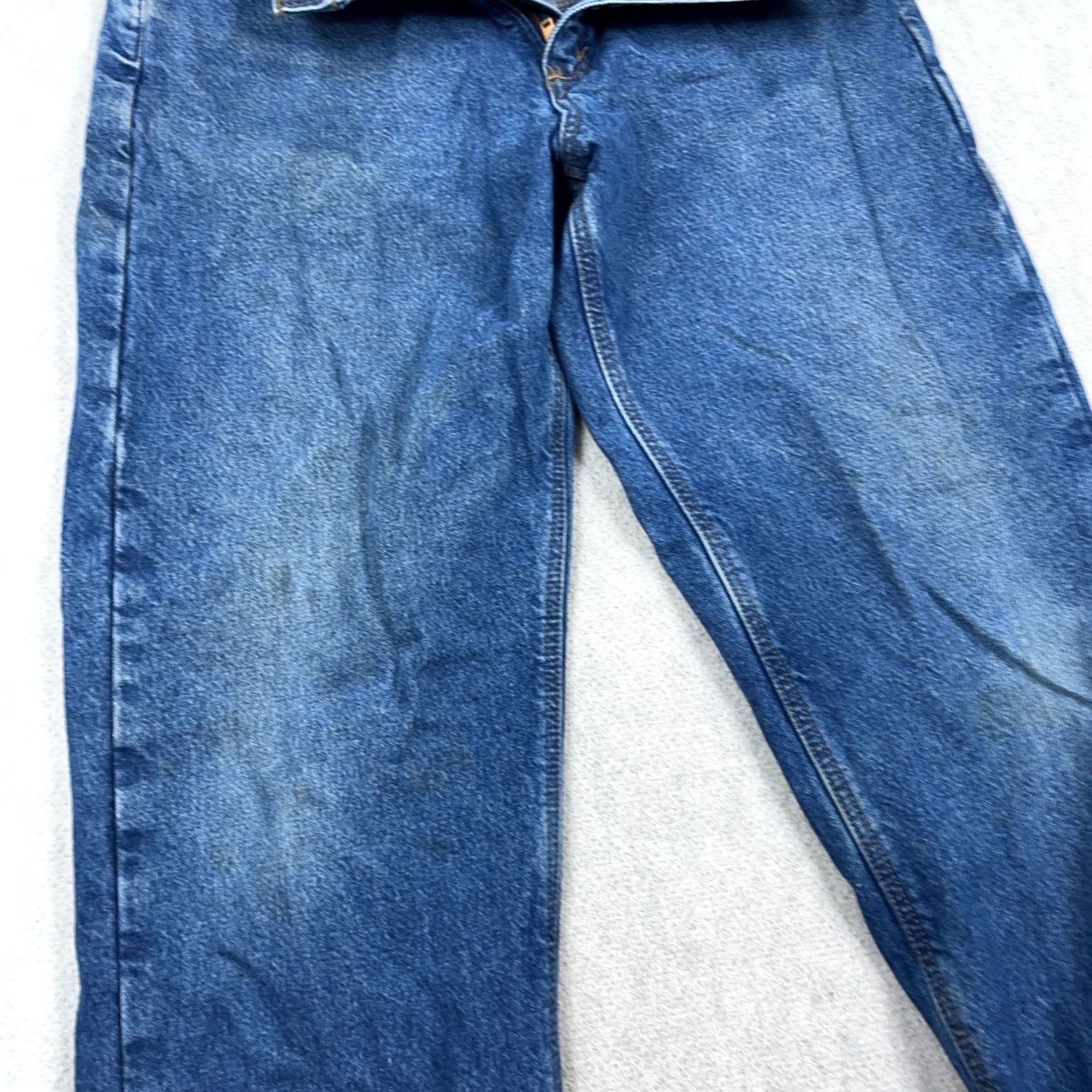 Carhartt Carhartt Jeans Mens 34x31 Blue Relaxed Fit 5-Pocket Denim Straight Leg Workwear Worn Vintage No Size US 34 / EU 50 - 3 Thumbnail