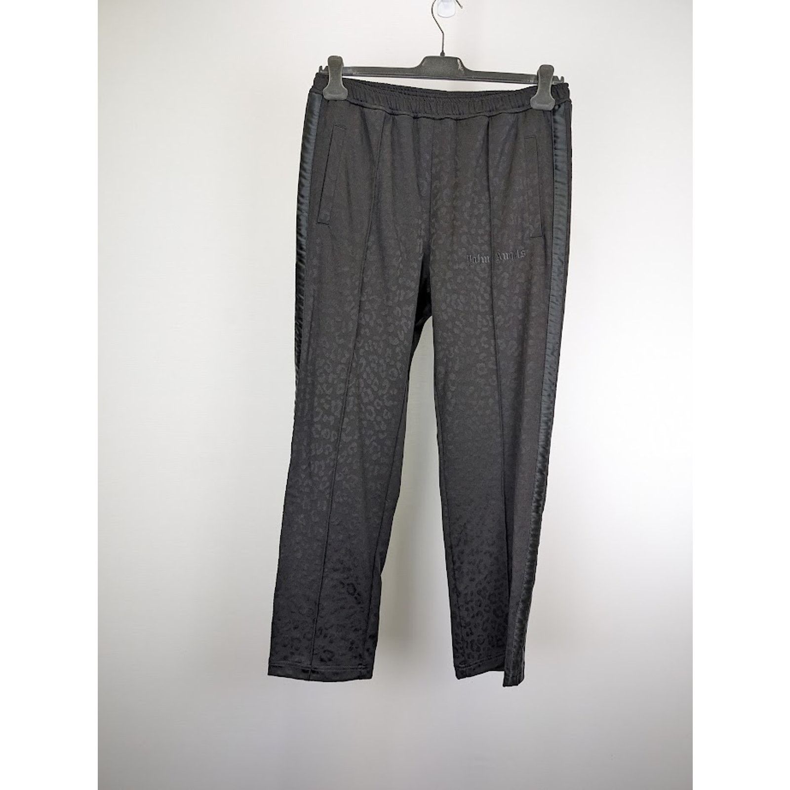 Palm Angels o1rshd1 Tuxedo Leopard Track Pants in Black White Size US 34 / EU 50 - 2 Thumbnail