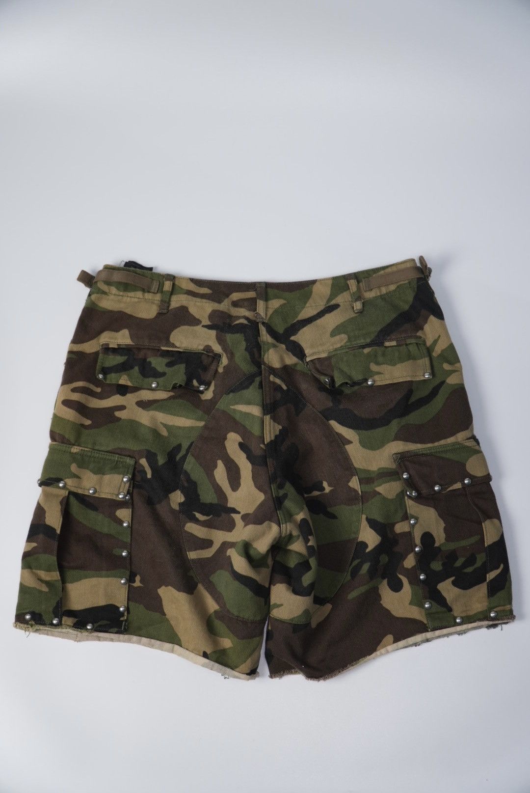 Saint Laurent Paris Saint Laurent SS16 Studded Camo Shorts Size US 35 - 2 Thumbnail