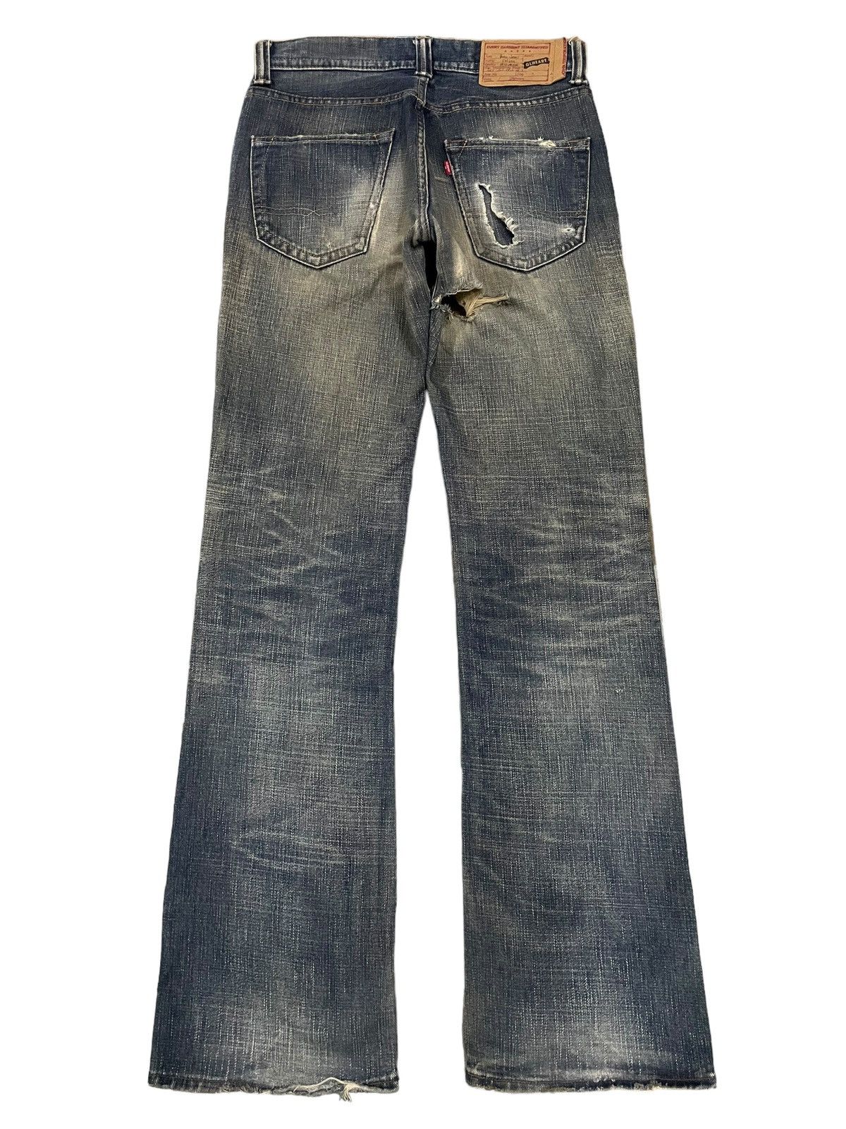 Big John Vintage Big John x GL Heart Bootcut Mud Wash Distroyed Jeans Size US 30 / EU 46 - 6 Thumbnail