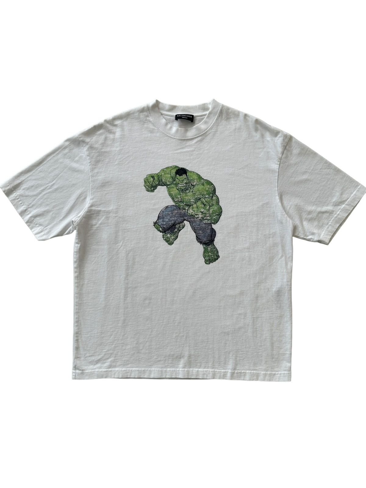 Balenciaga × Marvel Comics Balenciaga Hulk Tee | Grailed