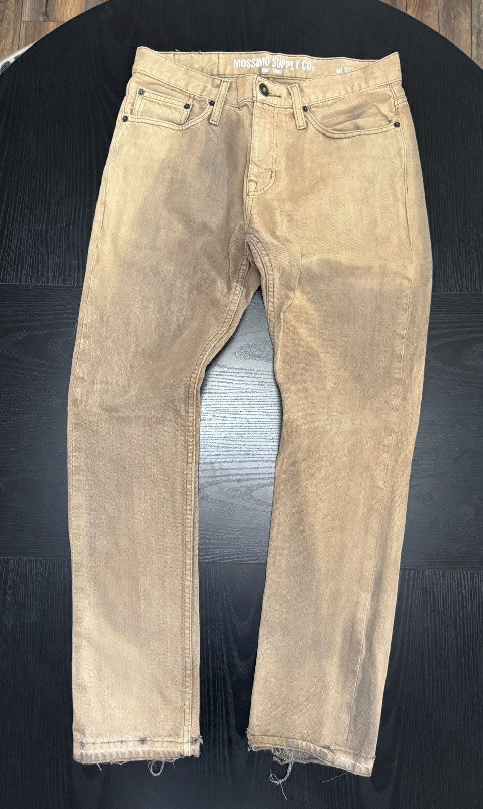 Mossimo Mossimo Brown Washed Denim Jeans Size US 32 / EU 48 - 1 Thumbnail