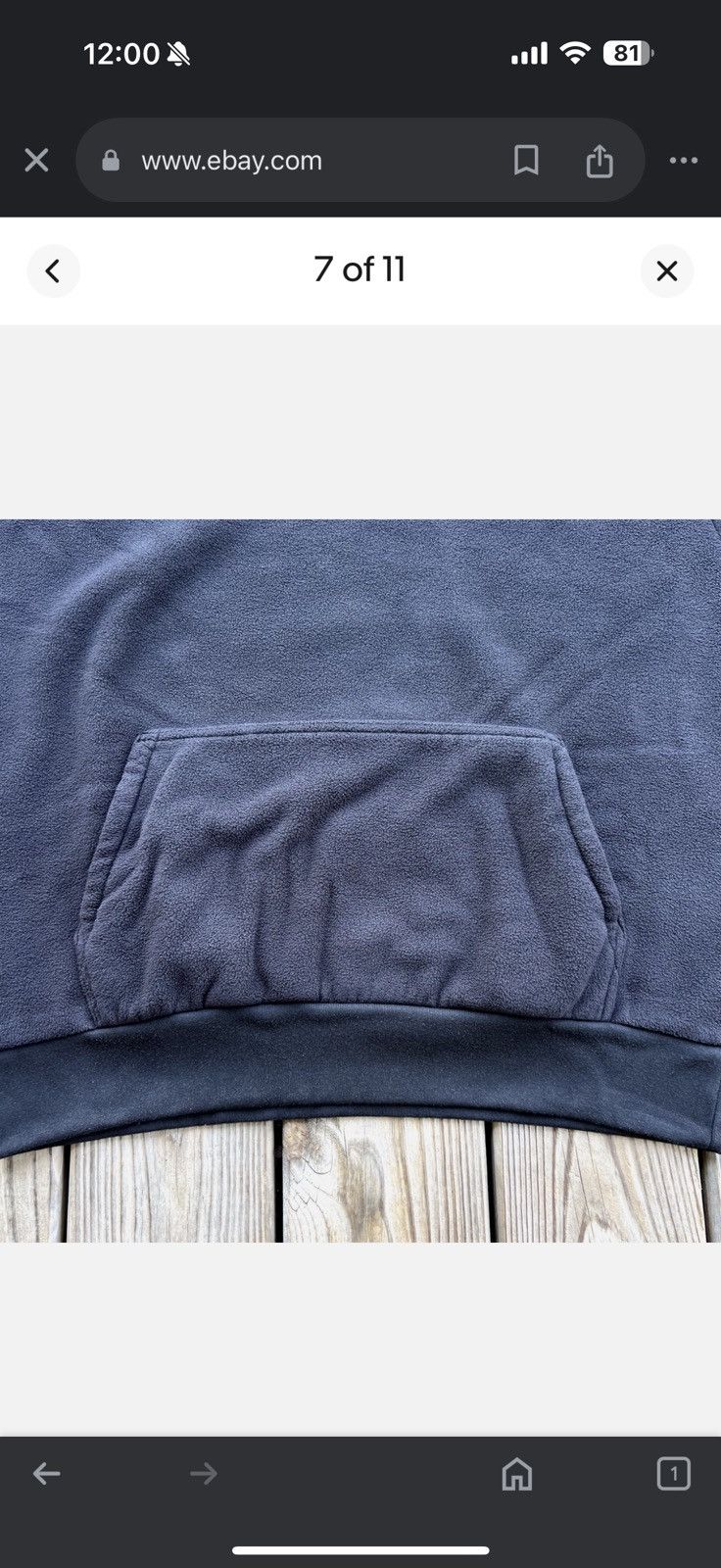 Gap × Kanye West × Yeezy Yeezy Gap Polar Fleece Hoodie Black Size XL (UNRELEASED) Size US XL / EU 56 / 4 - 6 Thumbnail