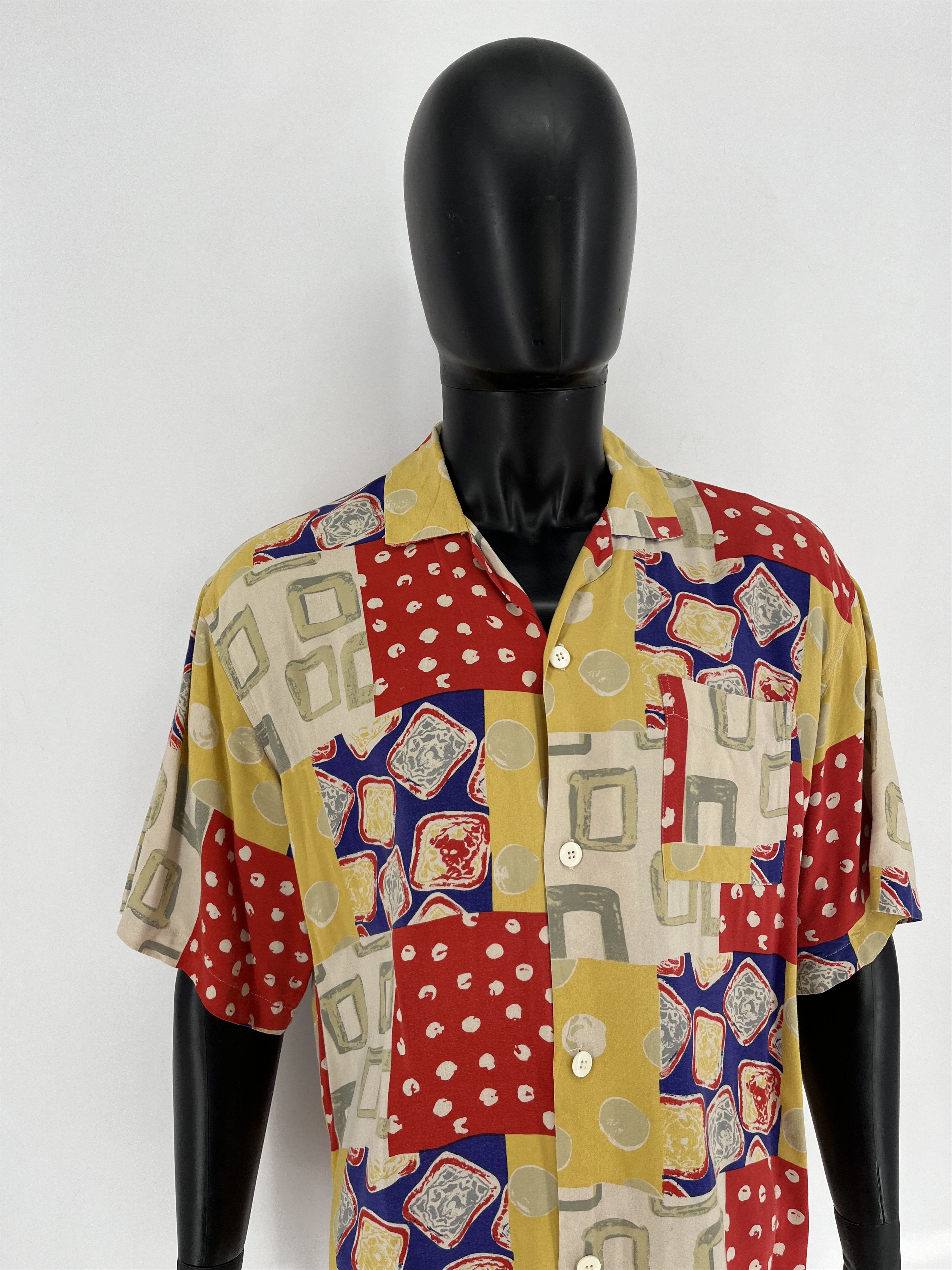Vintage Vintage Y2K Art Streetwear Hawaiian Travis Scott style Size US L / EU 52-54 / 3 - 3 Thumbnail