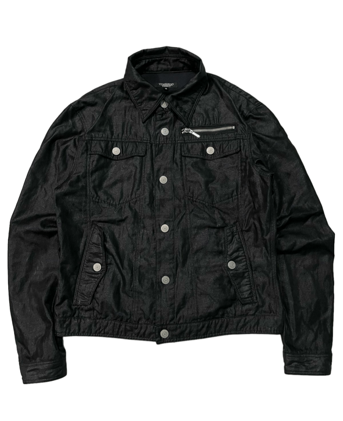 image of Tornado Mart Trucker Jacket in Black, Men's (Size Medium)
