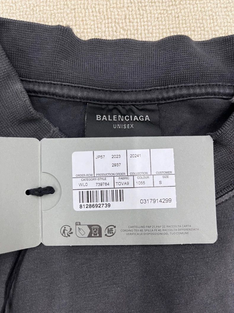 Balenciaga Balenciaga Tape Tape Made Old Short Sleeve T-Shirt Size US S / EU 44-46 / 1 - 4 Thumbnail