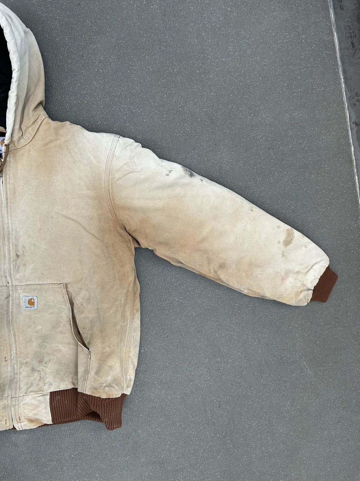 Carhartt Carhartt work jacket tall faded distressed USA made Size US L / EU 52-54 / 3 - 4 Thumbnail