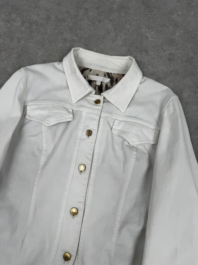 Roberto Cavalli AW2001 Roberto Cavalli White & Leopard Patchwork Jacket Size S / US 4 / IT 40 - 5 Thumbnail