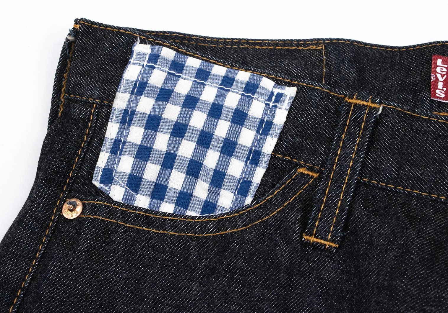 Junya Watanabe Indigo Gingham Check Pocket Denim Pants Size S Size US 38 / EU 54 - 5 Thumbnail