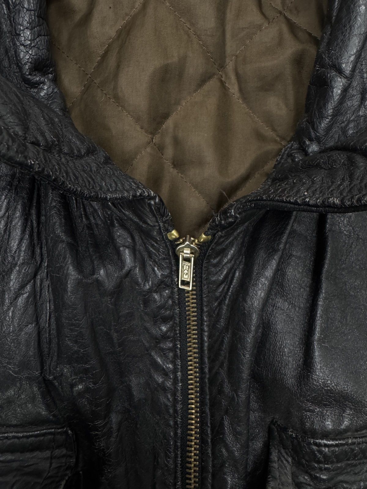 Vera Pelle Vintage Leder Jacke Herren Size US XL / EU 56 / 4 - 7 Thumbnail