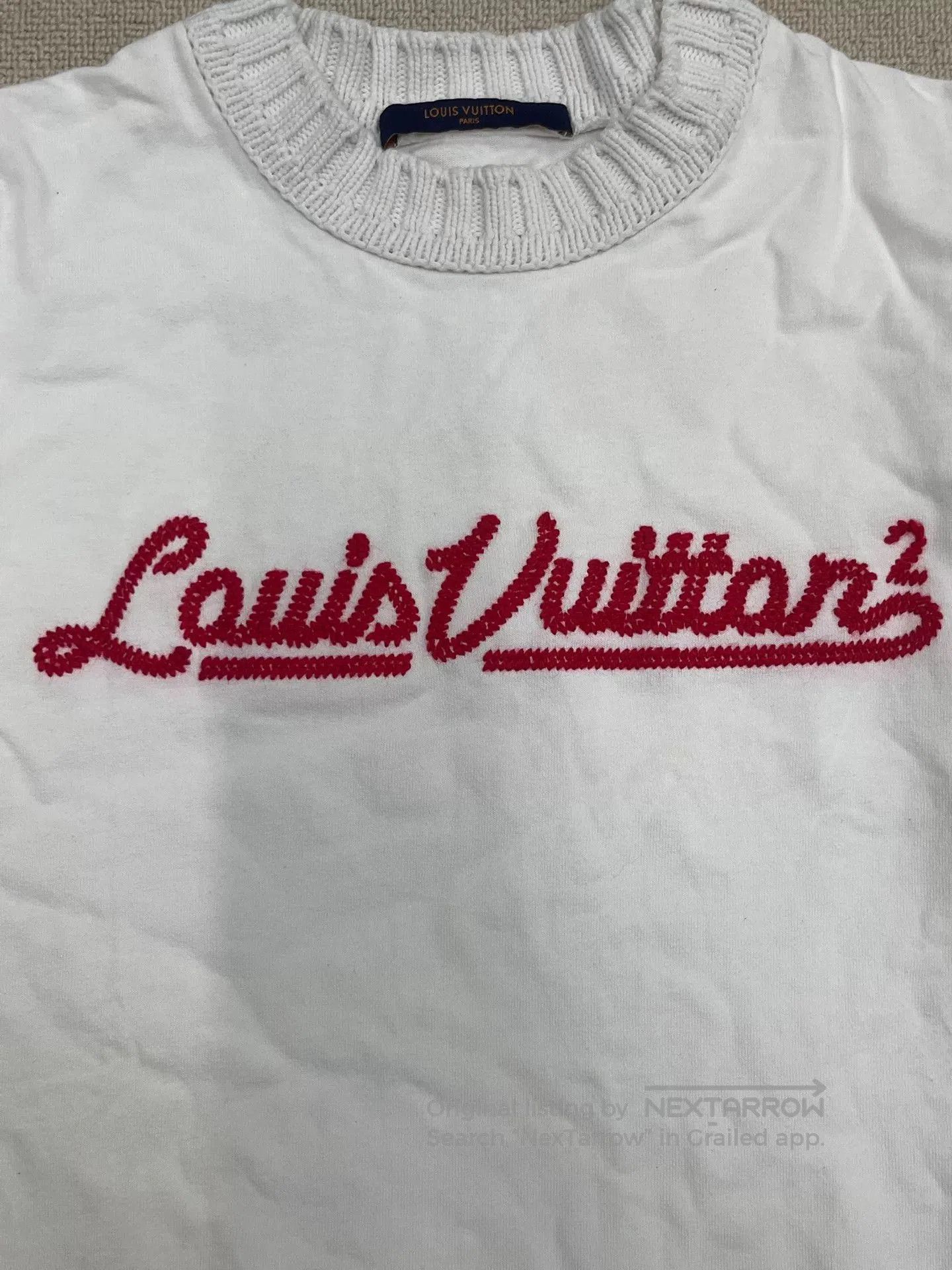 Louis Vuitton Louis Vuitton Logo Embroidered Crewneck T-Shirt. Size US S / EU 44-46 / 1 - 3 Thumbnail