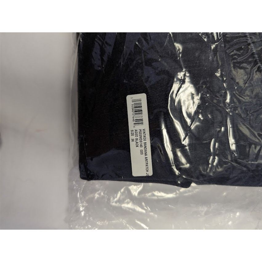 Amiri o1rshd1 Vintage Bandana Artpatch Skinny Denim Jeans Black Size US 36 / EU 52 - 23 Thumbnail