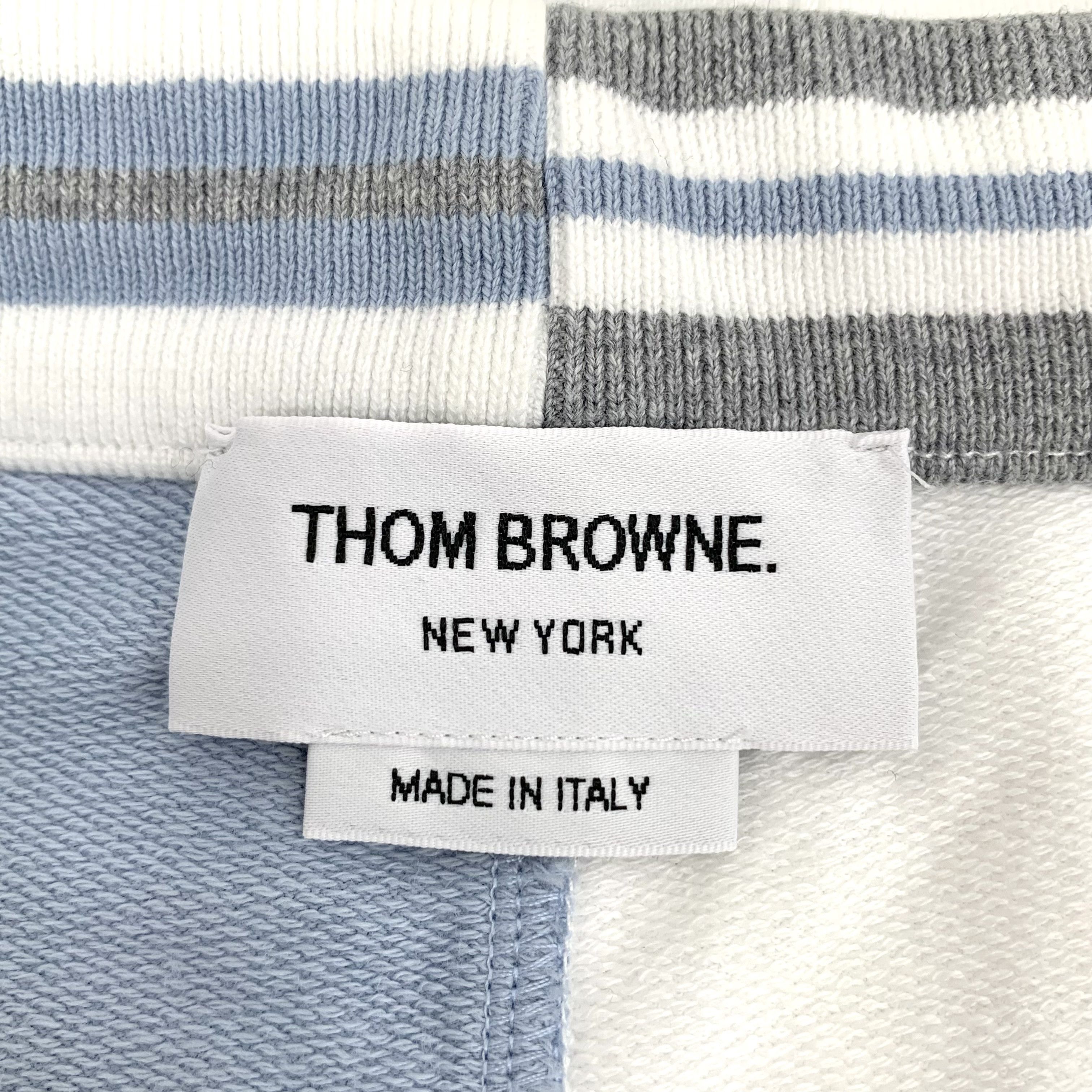 Thom Browne Thom Browne Colorblock Drawstring Shorts Blue/White (4) Size US 32 / EU 48 - 4 Thumbnail