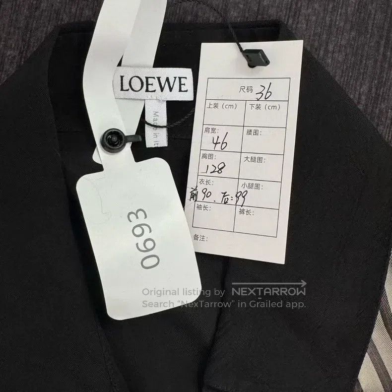 Loewe LOEWE Long-Sleeved Silk Patchwork Shirt Size XS / US 0-2 / IT 36-38 - 2 Thumbnail