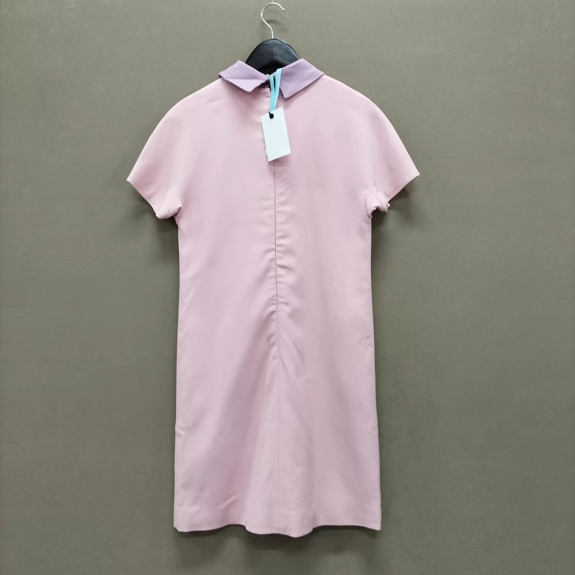 Miu Miu MIU MIU 99N CB Lapel Pink Purple Short-Sleeve Dress 38 Size XS / US 0-2 / IT 36-38 - 2 Thumbnail
