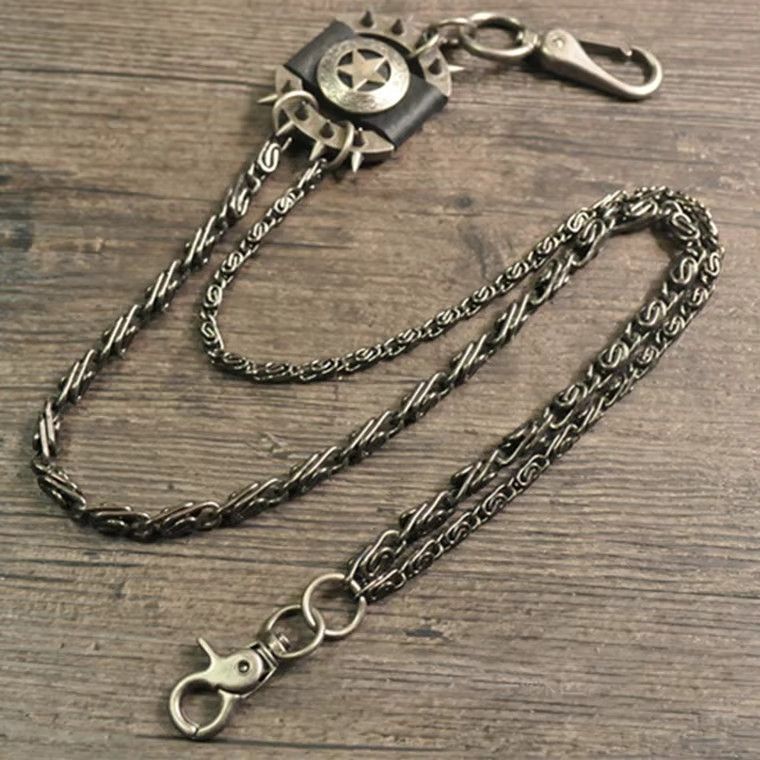 Jewelry Black Skull Horns Bullet Shape Link Waist Chain Pants Size ONE SIZE - 1 Preview