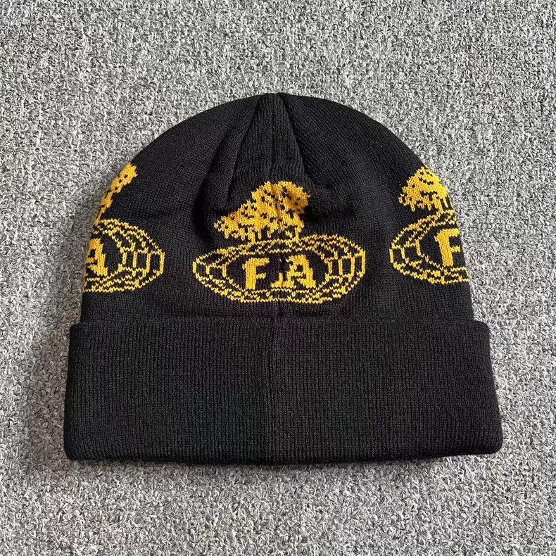Fucking Awesome Fucking Awesome FA "Flea the World" Knit Beanie Q7 Size ONE SIZE - 3 Thumbnail
