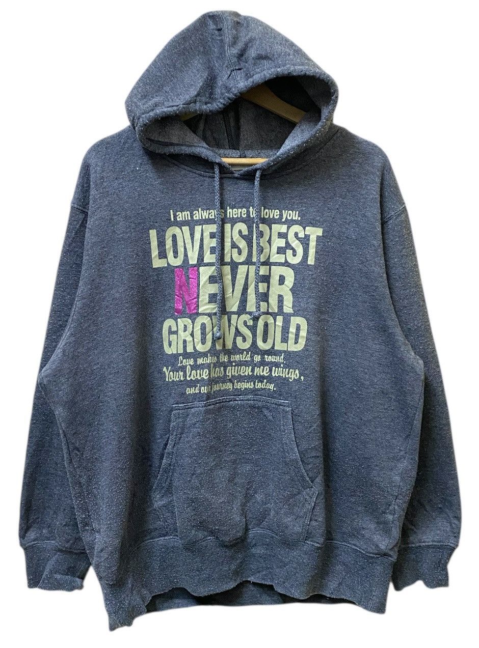 The Unbranded Brand Love is Best Hoodie Gray Colour Size US L / EU 52-54 / 3 - 1 Thumbnail