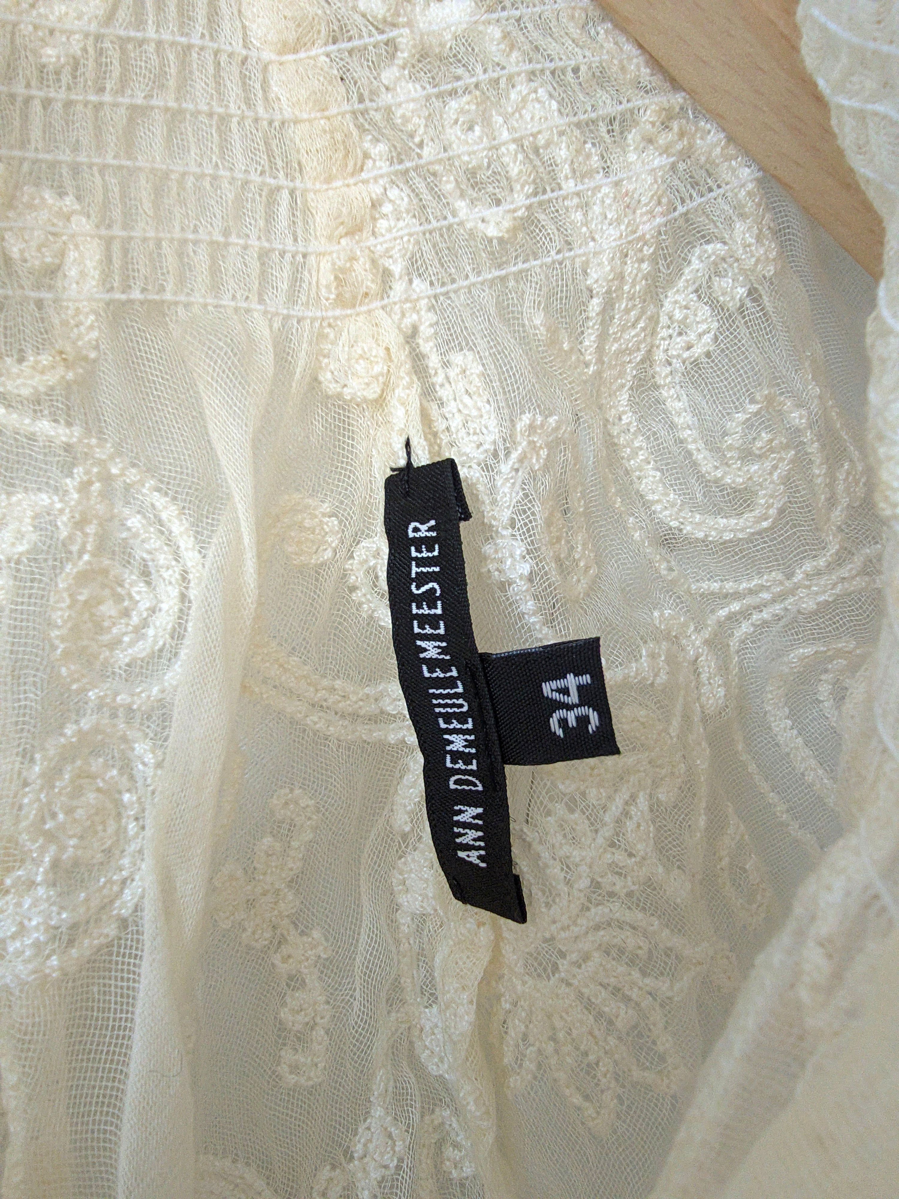 Ann Demeulemeester Ann Demeulemeester lace blouse Size S / US 4 / IT 40 - 4 Thumbnail