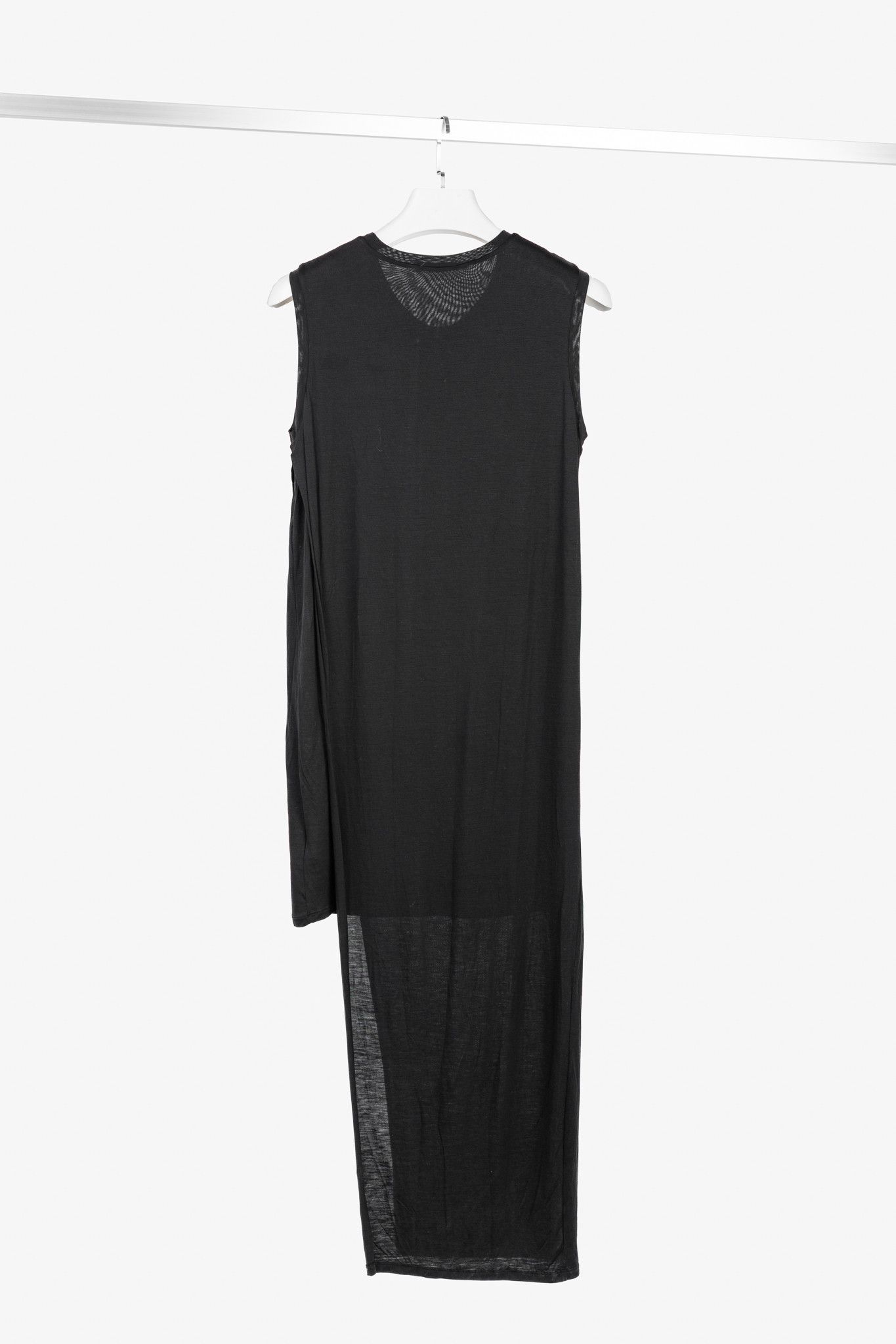 Acne Studios Acne Studios Ordelia Black Tencel Asymmetrical Tank Dress Size S / US 4 / IT 40 - 2 Thumbnail