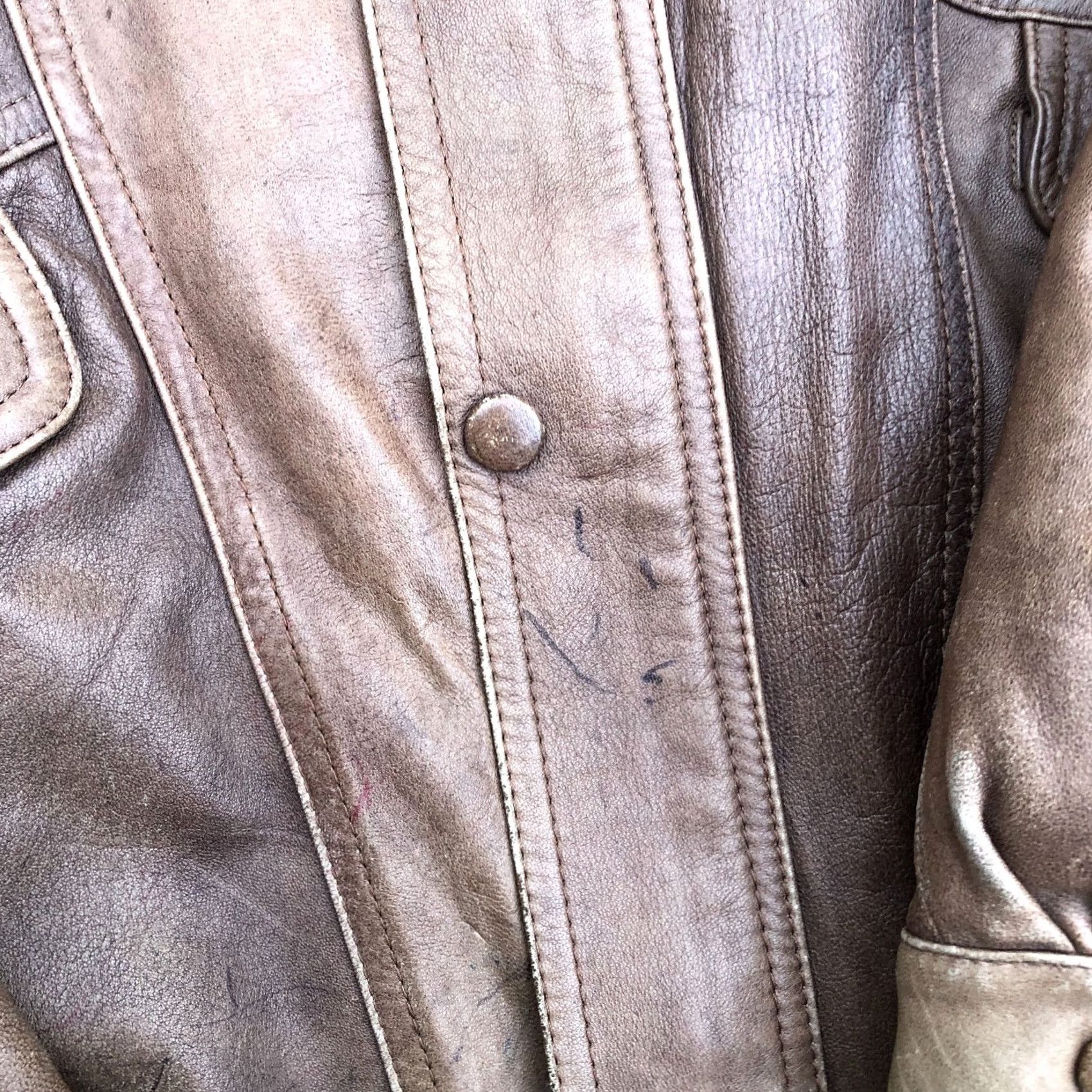 Vintage Vintage Alejandra Leather Bomber Jacket Men XL Brown Mexico Motorcycle Jacket Size US XL / EU 56 / 4 - 5 Thumbnail