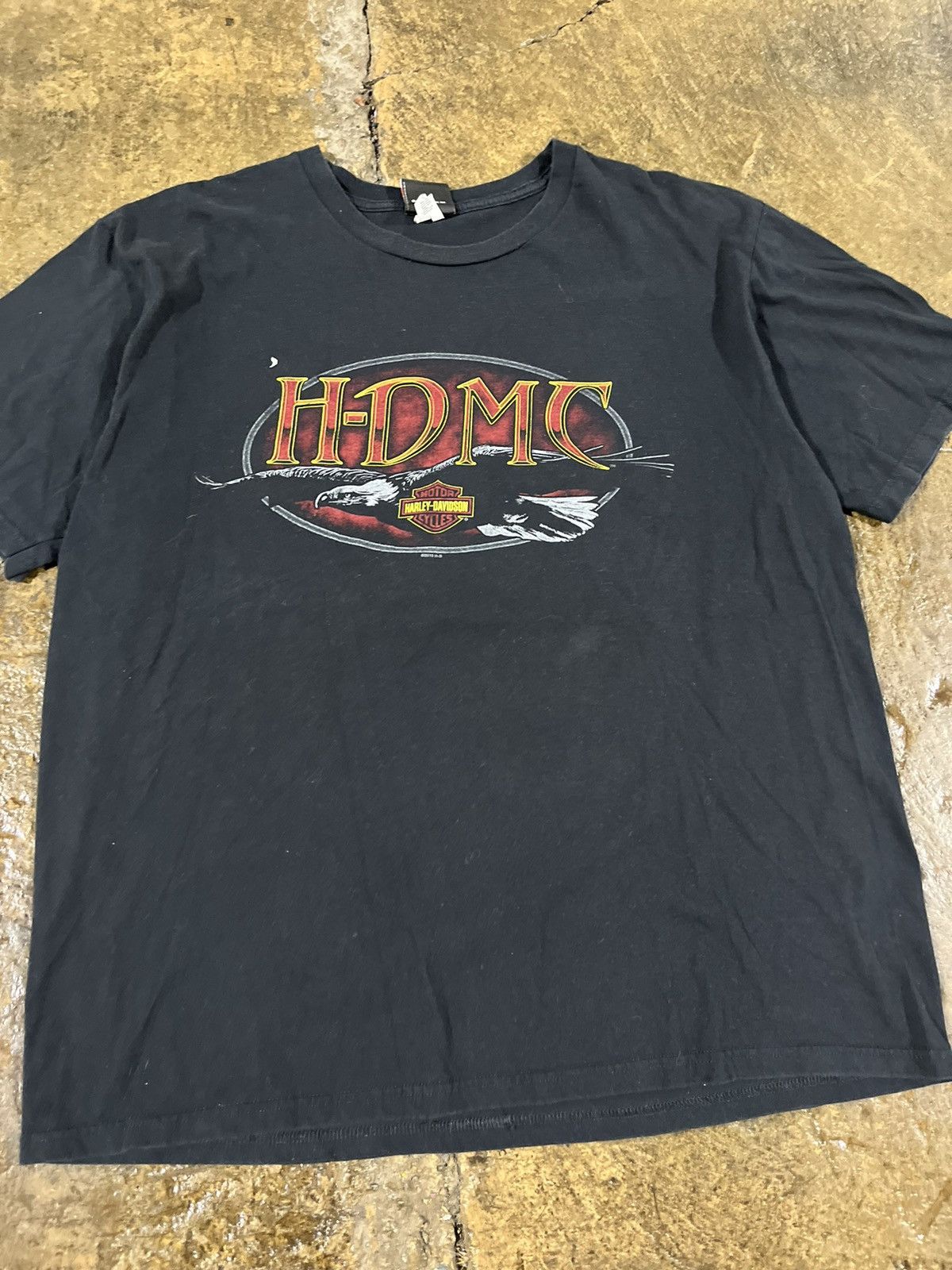 Harley Davidson × Vintage Crazy Vintage Y2K Harley Davidson Eagle Biker Grunge Tee Size US XL / EU 56 / 4 - 3 Thumbnail