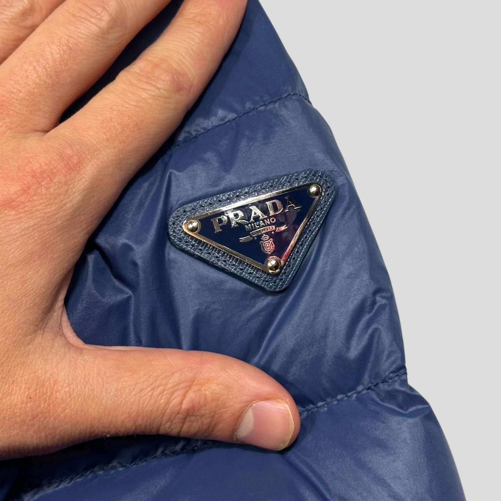 Prada Prada 2017 Plaque Logo Nylon Down Puffer Jacket - IT58 L/XL Size US L / EU 52-54 / 3 - 3 Thumbnail