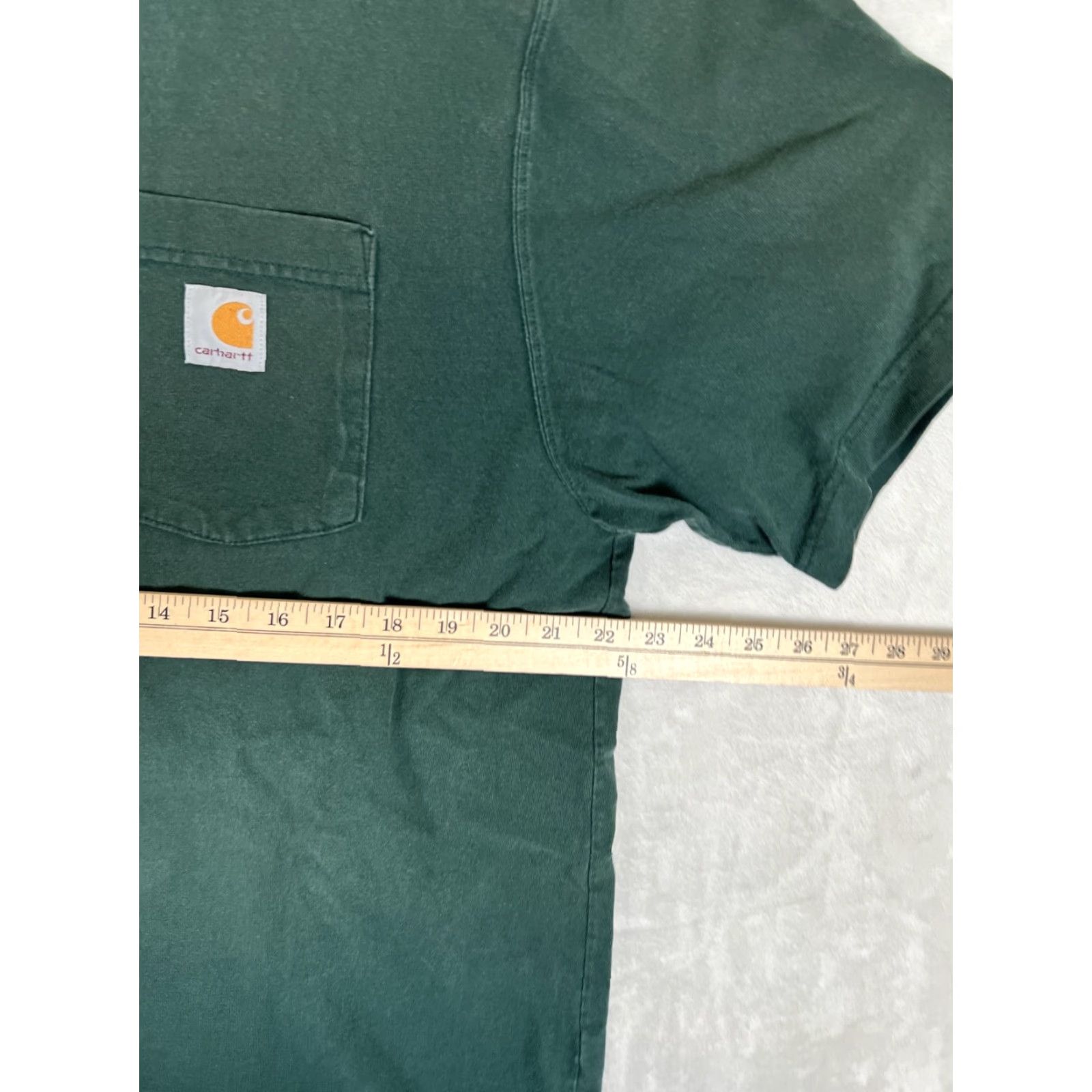 Carhartt Carhartt Men’s K87 Pocket T-Shirt Henley Sleeve Short Size L Green Sun Faded Grunge, Regular Fit, Cotton, Men's Shirt Size US L / EU 52-54 / 3 - 5 Thumbnail