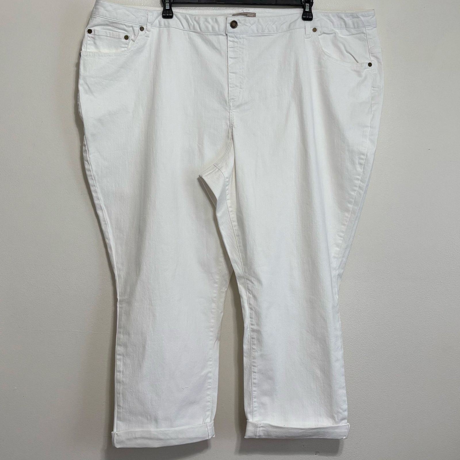 Other Woman Within White Capris Size 32W Tall New In Packaging Size 25" / US 0 / IT 36 - 1 Thumbnail