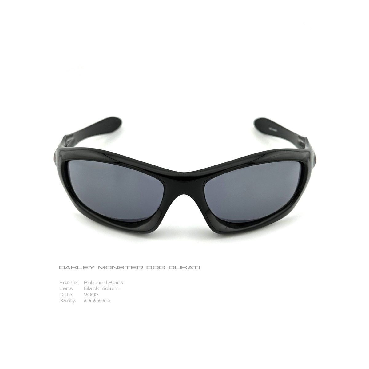 Oakley Monster Dog Ducati Polished Black Iridium Sunglasses Sunglasses