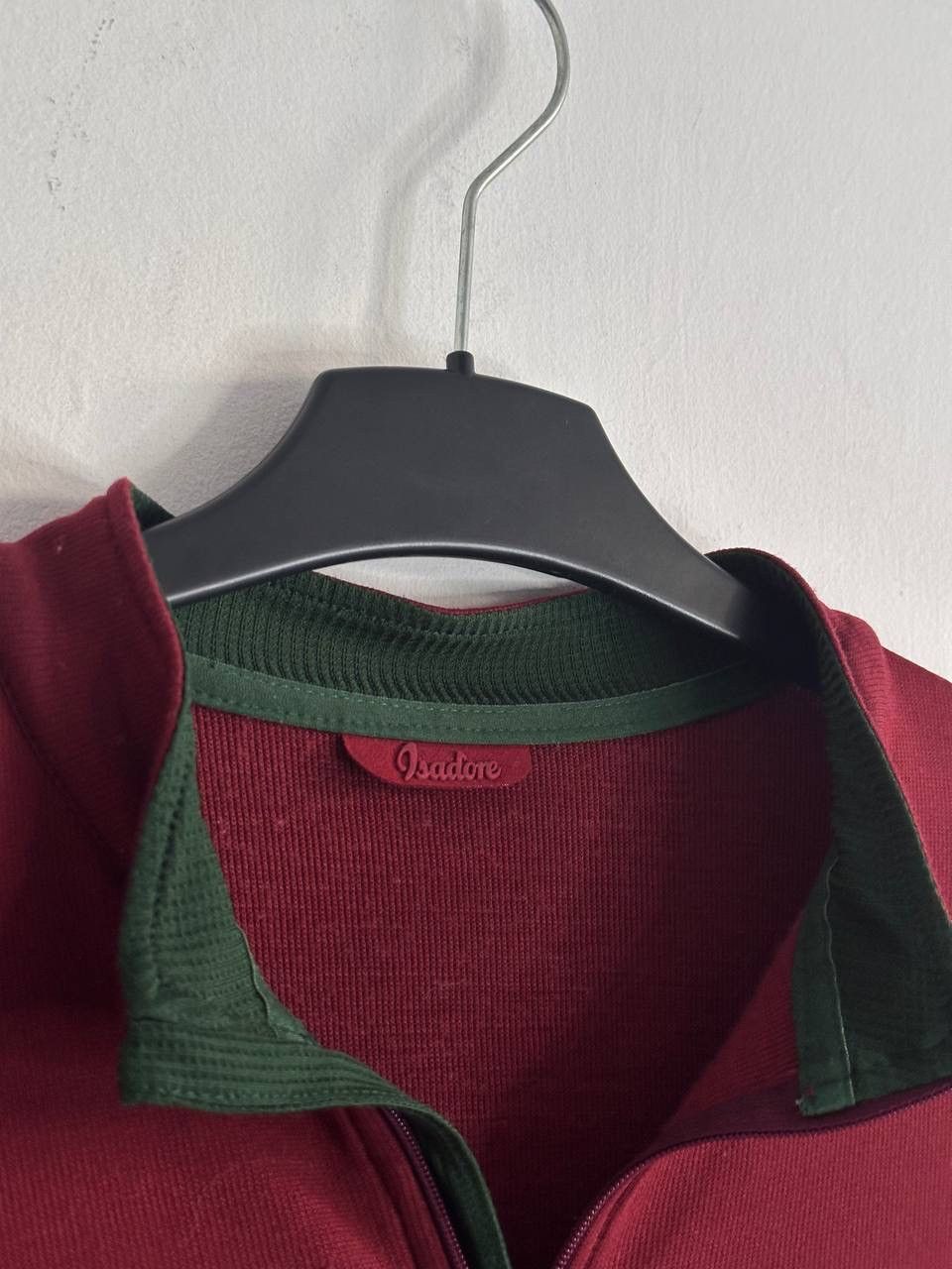 Rapha Isadore Merino Blend Cycling Jersey Men’s L Burgundy/Green Size US L / EU 52-54 / 3 - 5 Thumbnail