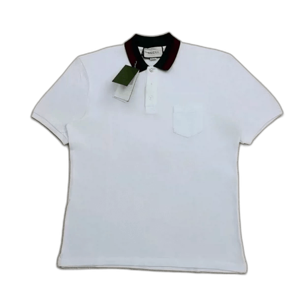 Gucci GUCCI Short Sleeve Polo with Red Green Stripes-2505 Size US XXL / EU 58 / 5 - 1 Thumbnail